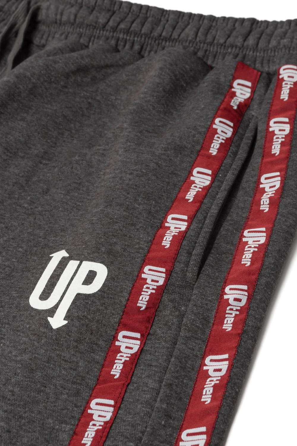 Uptheir Boyne TALL Branded Twin Tape Side Joggers - Carbon 5 Uptheir Boyne TALL Branded Twin Tape Side Joggers - Carbon - Image 3