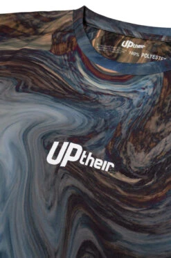 Uptheir Crystalline Marble Effect Sublimation T-Shirt -Blue -Famous Menswear Store tumbnail b5c90d37 e309 47a4 90c9 2bd33fe9cd62