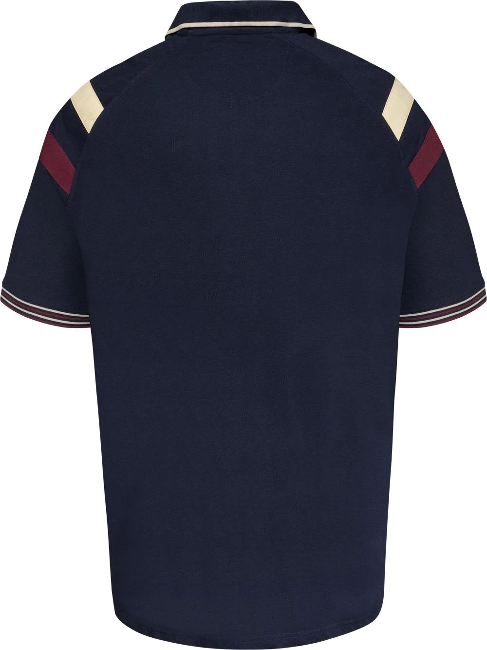 Kam Zip Up Raglan Panel Short Sleeve Polo Shirt - Navy 3 Kam Zip Up Raglan Panel Short Sleeve Polo Shirt - Navy