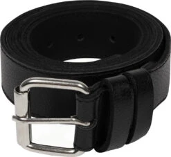Uptheir Bully Outsized Men's Leather Belt - Black