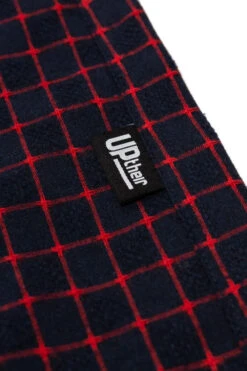 Uptheir Strickland All Over Check Long Sleeve Shirt - Winery Navy -Famous Menswear Store tumbnail b8696bb6 fdad 42c9 8e0a 16d5dc2243d7 1