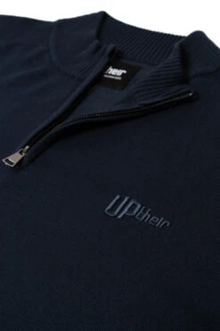 Uptheir Finch Essential Half Zip Knit Jumper - Sapphire -Famous Menswear Store tumbnail b920f1ee be50 453c 9764 5a8c3eb3933b