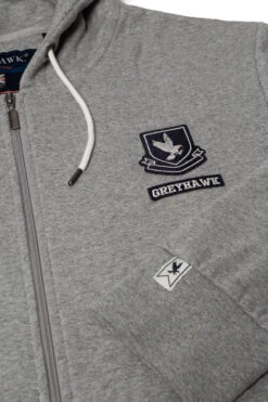 Grey Hawk Tall Fleece Lined Zipped Hoody - Grey -Famous Menswear Store tumbnail b9748d56 ddea 4e1d 8d2f e072f56aa869
