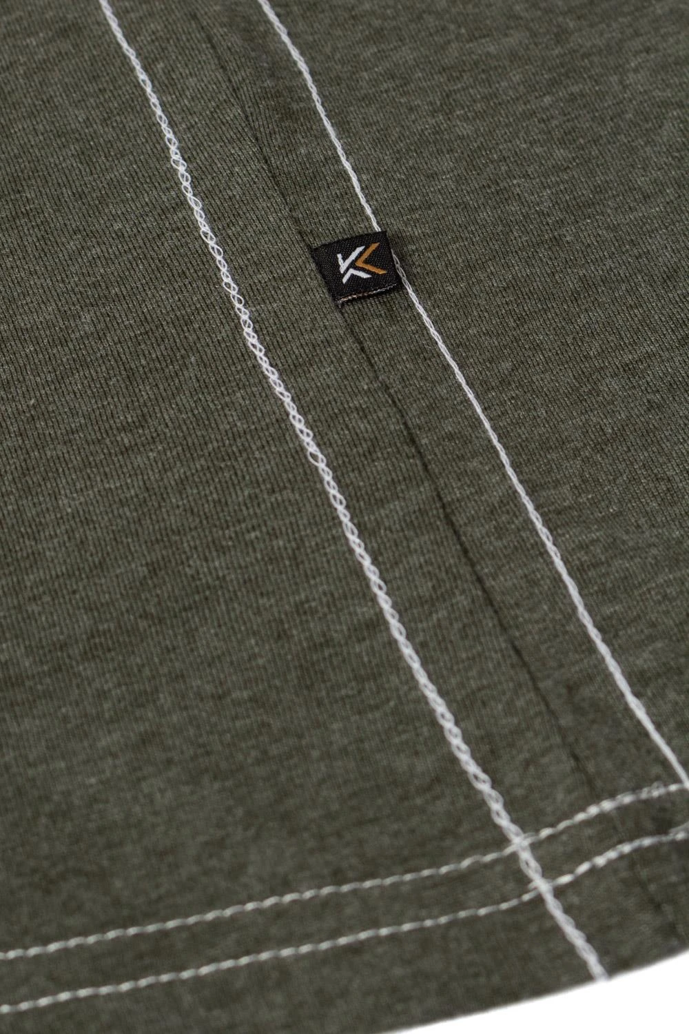 Kam Tokyo Camouflage Print T-Shirt - Khaki Marl 6 Kam Tokyo Camouflage Print T-Shirt - Khaki Marl - Image 4