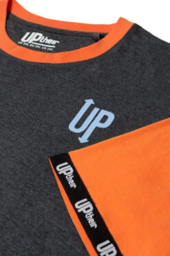 Uptheir Octagon Crew Neck Cut And Sew T-Shirt - Grey -Famous Menswear Store tumbnail babcf242 60f2 47fa 8c3b f2dfaec238d4 1