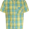 Uptheir Oslo Short Sleeve Checked Shirt - Yellow -Famous Menswear Store tumbnail bafd995e fb06 444a a269 eaf42b552186