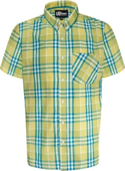 Uptheir Oslo Short Sleeve Checked Shirt - Yellow