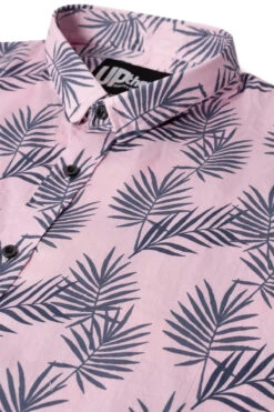 Uptheir Enfield Leaf Print SS Shirt - Pink -Famous Menswear Store tumbnail bbde308b b2f3 4fef 929b a9873cf894fe