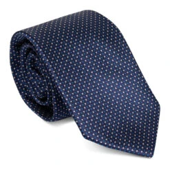 Uptheir All Over Polka Dot Extra Long Necktie - Navy White -Famous Menswear Store tumbnail bbdf9790 918d 41dd 9d91 cef24cfae553