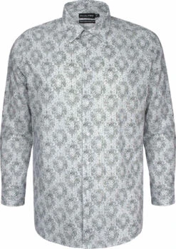 Double Two Long Sleeved Script Print Shirt - White