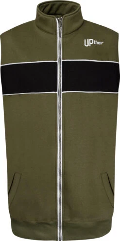 Uptheir Clear Mind Chest Stripe Gilet - Olive -Famous Menswear Store tumbnail bf82cae5 e035 4049 bdba 68a62a572e70 1