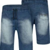 Uptheir Thrand TALL Elasticated Waist Denim Shorts -Dk Wash -Famous Menswear Store tumbnail bfaa9f25 d0b0 49b3 a50b bd4442ff561a