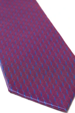 Uptheir All Over Solid Colour Extra Long NeckTie - Purple