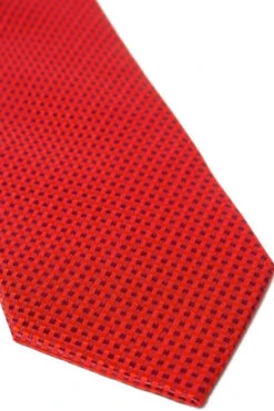 Uptheir All Over Diamond Neat Extra Long Tie - Red