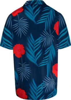 Uptheir Han TALL Floral Leaf Print Polo Shirt - Navy -Famous Menswear Store tumbnail c1e23aa6 1dcb 463d b7a1 e9eba0aed2ca