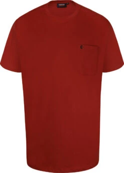 Espionage Matched Crew Neck Pyjama Top T-Shirt - Rust