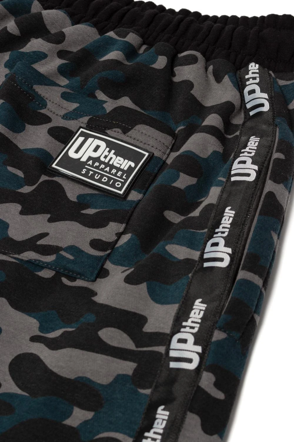 Uptheir Bermuda T Camouflage Joggers - Black 5 Uptheir Bermuda T Camouflage Joggers - Black - Image 3