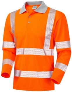 Leo Barricane Brace Sleeved Polo Shirt - Orange -Famous Menswear Store tumbnail c512449f aac5 469e 85d7 125209d38a5f 1