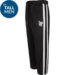 Uptheir Belsay TALL Twin Tape Side Seam Joggers - Black -Famous Menswear Store tumbnail c59bff57 260f 41a3 86ae 1a56bb34ef87