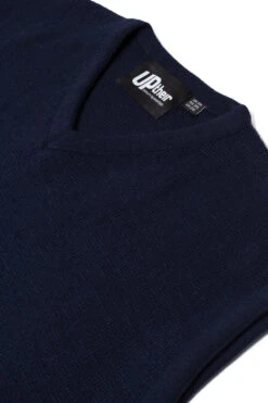 Uptheir Lingo V-Neck Sleeveless Jumper - Navy -Famous Menswear Store tumbnail c5d9c859 eed6 459e 82a2 86f2df013e15