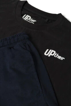 Uptheir Tour Short Sleeve Pyjama Set - Black Navy 9 Uptheir Tour Short Sleeve Pyjama Set - Black Navy -Famous Menswear Store tumbnail c6831f9d 25d5 493a 9912 39df34c784b3