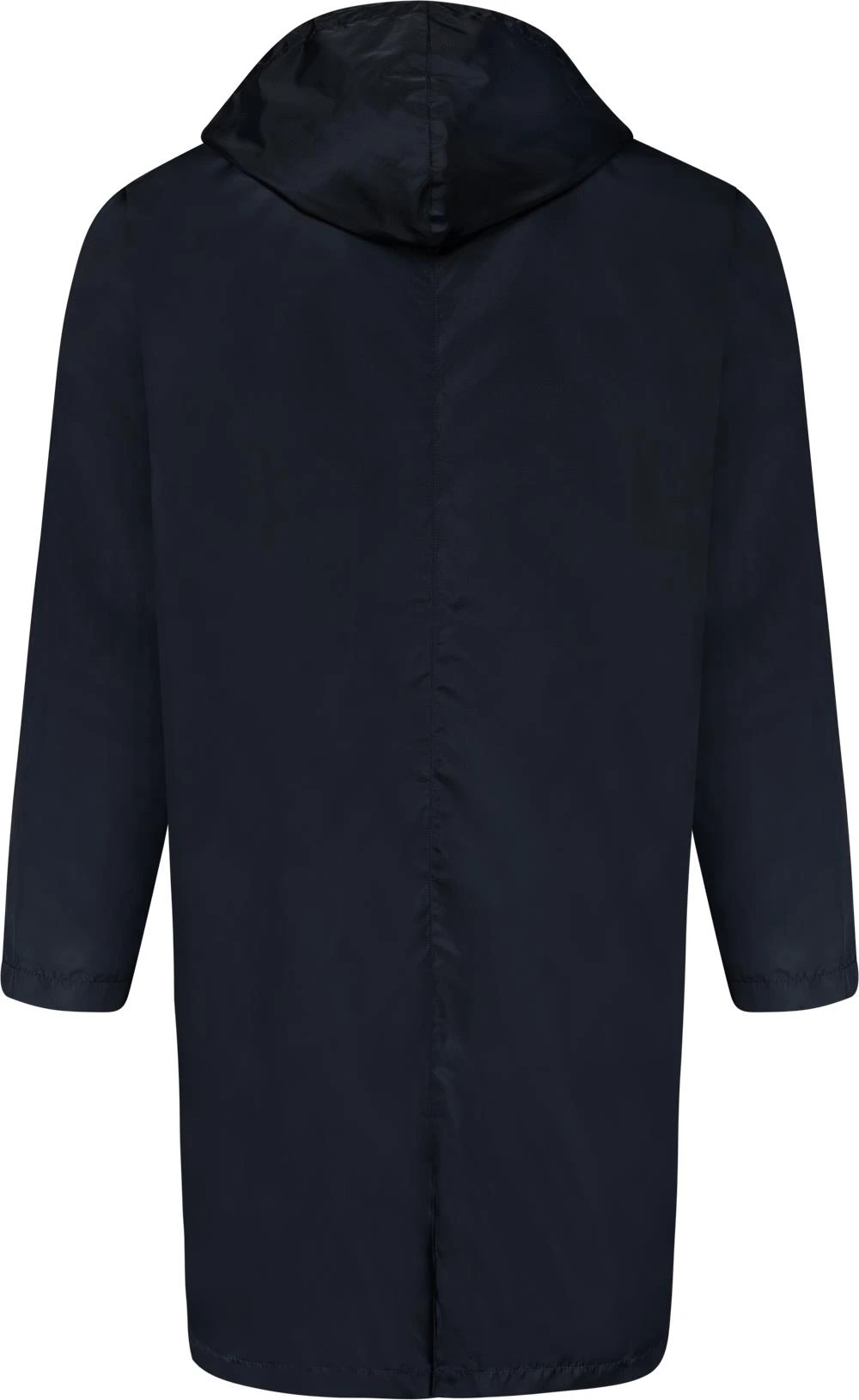 Uptheir Rockling Hooded Long Line Mac - Navy 4 Uptheir Rockling Hooded Long Line Mac - Navy - Image 2