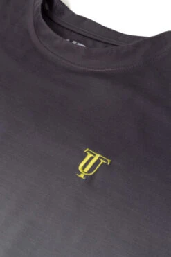 Uptheir Vibe Two Fade Effect Curved Hem T-Shirt - Yellow -Famous Menswear Store tumbnail c7237520 1e01 4a81 9aec 34f9309b18da