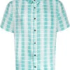 Uptheir Tarpourley SS Pocket Checked Shirt - Green