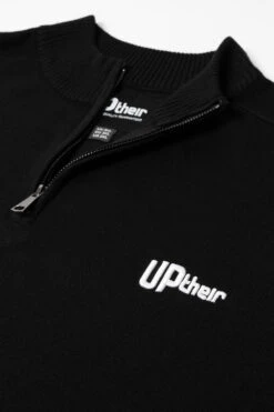 Uptheir Finch Essential Half Zip Knit Jumper - Black -Famous Menswear Store tumbnail c8ac088c fbe8 4dfd 8d91 cd24a98edb76
