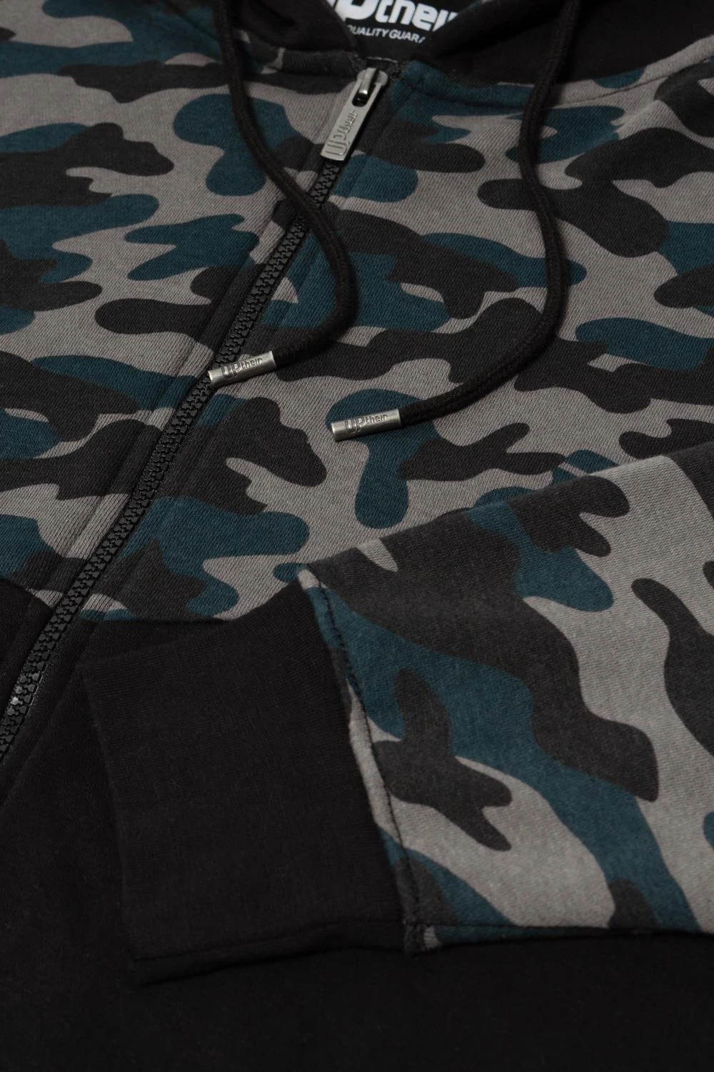 Uptheir Winning Camouflage Print Hoody - Black 5 Uptheir Winning Camouflage Print Hoody - Black - Image 3