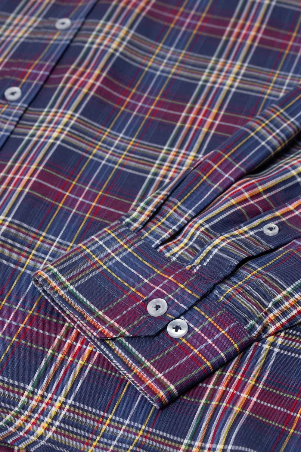 Espionage Long Sleeve Checked Shirt - Navy/Multi 6 Espionage Long Sleeve Checked Shirt - Navy/Multi - Image 4