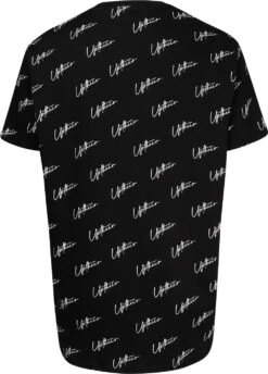 Uptheir Dancer Script Logo All Over Print T-Shirt - Black -Famous Menswear Store tumbnail c9de978f c945 4478 9f20 ca219e696ed0