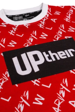 Uptheir Get Serious All Over Print T-Shirt In Red 9 Uptheir Get Serious All Over Print T-Shirt In Red -Famous Menswear Store tumbnail ca076f12 a476 4b6e a9af 57e4f632f6df