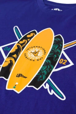 Uptheir Iron TALL Surf Board Graphic Print T-Shirt - Blue -Famous Menswear Store tumbnail cb002ae6 c8ce 43b9 b4e9 d902610c55d5