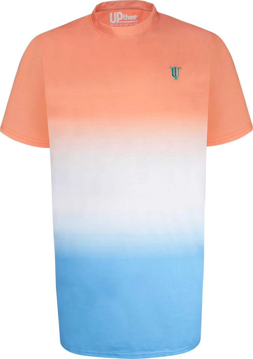 Uptheir Vibe One TALL Fade Effect T-Shirt - Peach Blue 3 Uptheir Vibe One TALL Fade Effect T-Shirt - Peach Blue