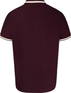 Grey Hawk TALL Shield Badge Pique Polo Shirt - Wine