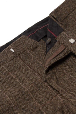 Uptheir Fife Formal Tweed Suit Trousers - Brown -Famous Menswear Store tumbnail ce701563 4c68 4cd4 a773 5fa6103044bc 1