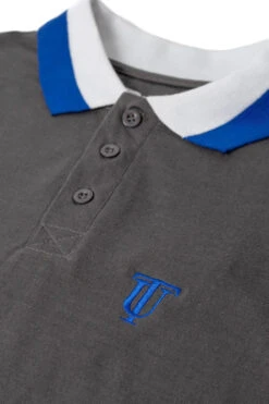 Uptheir Tipped TALL Contrast Tip Collar Polo Shirt - Grey -Famous Menswear Store tumbnail cf2f5e16 e63a 48af b607 ff5ca222e100