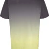 Uptheir Vibe Two Fade Effect Curved Hem T-Shirt - Yellow -Famous Menswear Store tumbnail d22477b6 a144 428a 9f4a dd9cc34d5e9d