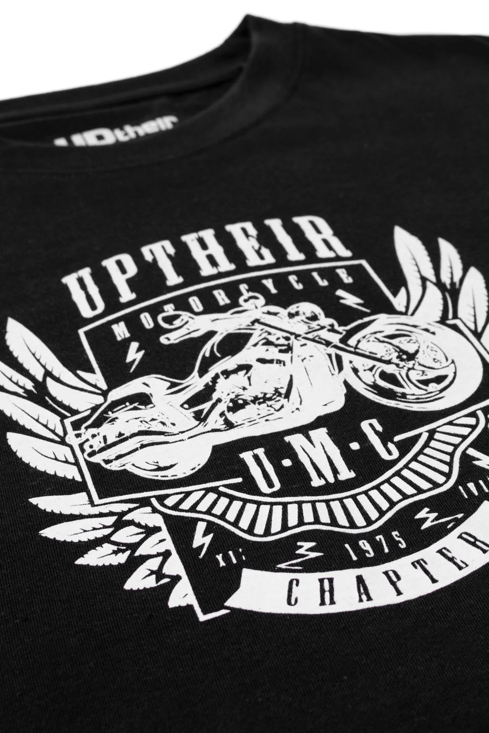 Uptheir Wolverine TALL Motorcycle Print T-Shirt - Black 6 Uptheir Wolverine TALL Motorcycle Print T-Shirt - Black - Image 4