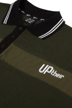 Uptheir So Clever Colour Block Polo - Olive -Famous Menswear Store tumbnail d61cd5de 4c47 4e88 b189 eb0dc1e05cf4