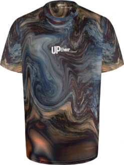 Uptheir Crystalline Marble Effect Sublimation T-Shirt -Blue -Famous Menswear Store tumbnail d62923d6 6fce 4a66 bcf4 c55c522d3d8b