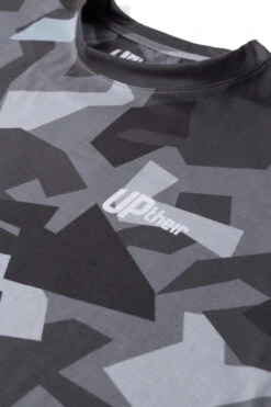 Uptheir Tes TALL Geo Camo Print Crew Neck T-Shirt - Grey -Famous Menswear Store tumbnail d654186b 1747 4b50 bf46 5bd32a5f8b3f