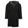 Espionage Bonded Fleece Hooded Dressing Gown Black Charcoal 1 Espionage Bonded Fleece Hooded Dressing Gown Black Charcoal -Famous Menswear Store tumbnail d6a57363 f66a 405b 89cb 8024515b3d84