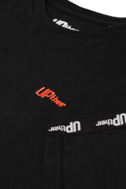 Uptheir Tri Shoulder Tape Crew Neck T-Shirt - Black -Famous Menswear Store tumbnail d6ab017f 052a 47da 9da5 00d1f55d61c5