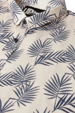 Uptheir Enfield Leaf Print SS Shirt - Antique White -Famous Menswear Store tumbnail d7d9d369 04f9 42e8 9e6a 1917ea35e302