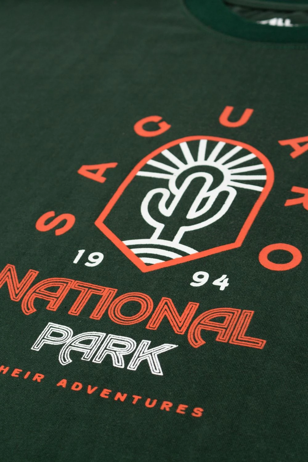 Uptheir Samuel Logo Print Crew Neck T-Shirt - Green 5 Uptheir Samuel Logo Print Crew Neck T-Shirt - Green - Image 3