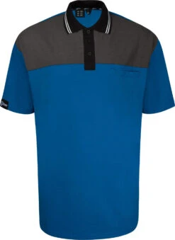 Uptheir Up To No Good Polo With Pocket Detail - Blue
