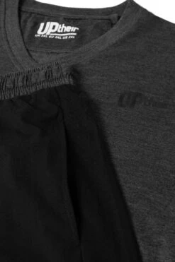 Uptheir Han V-Neck Short Sleeve Pyjama Set - Grey -Famous Menswear Store tumbnail de2cbc65 4ef9 48f0 9984 1a0556e85c4b