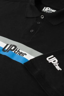 Uptheir Fully Logo Stripe Polo Shirt - Black 7 Uptheir Fully Logo Stripe Polo Shirt - Black -Famous Menswear Store tumbnail de7d323c 197d 4b45 91f8 898708f0418b